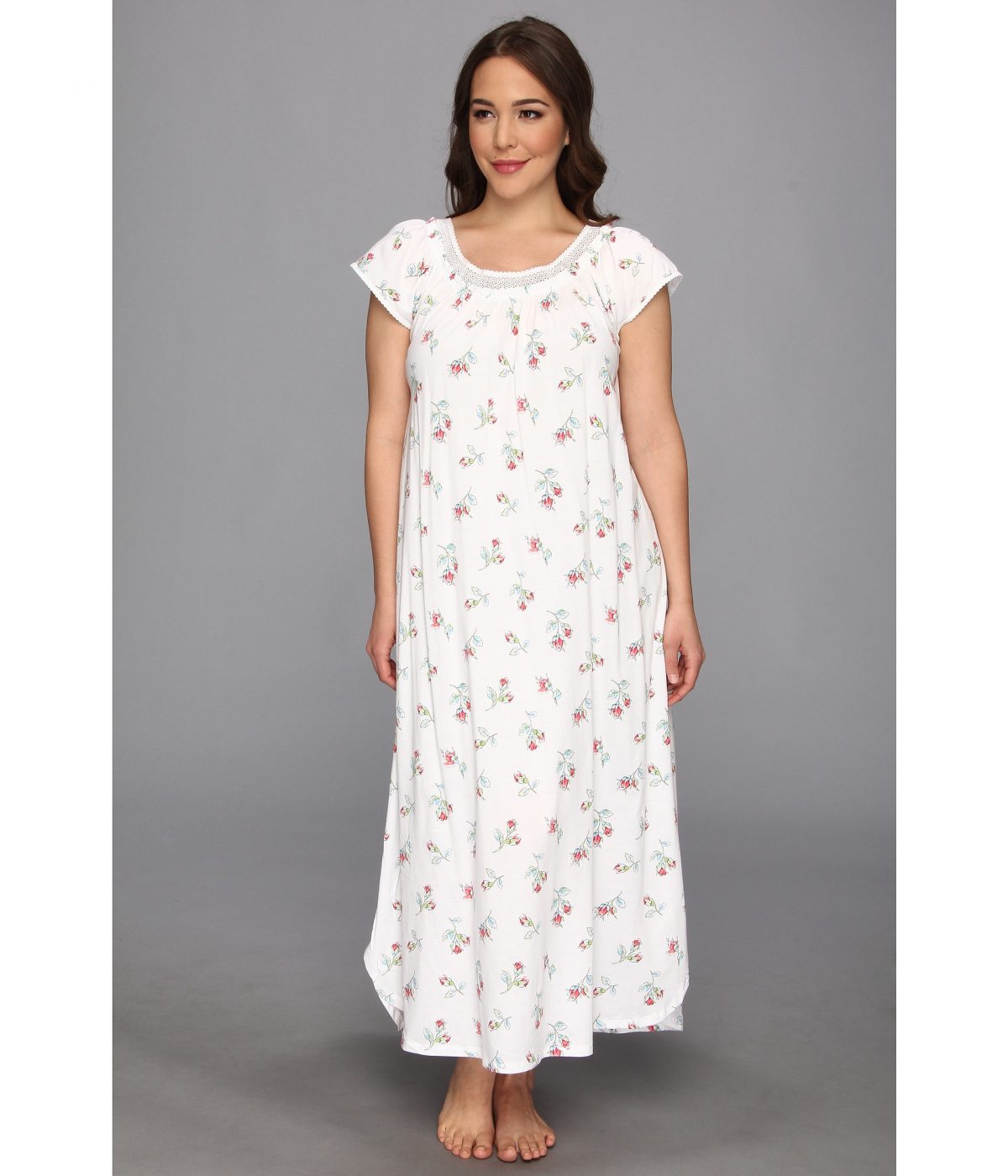 plus size long nightgown Archives - Silk Pajamas, Cotton Sleepwear