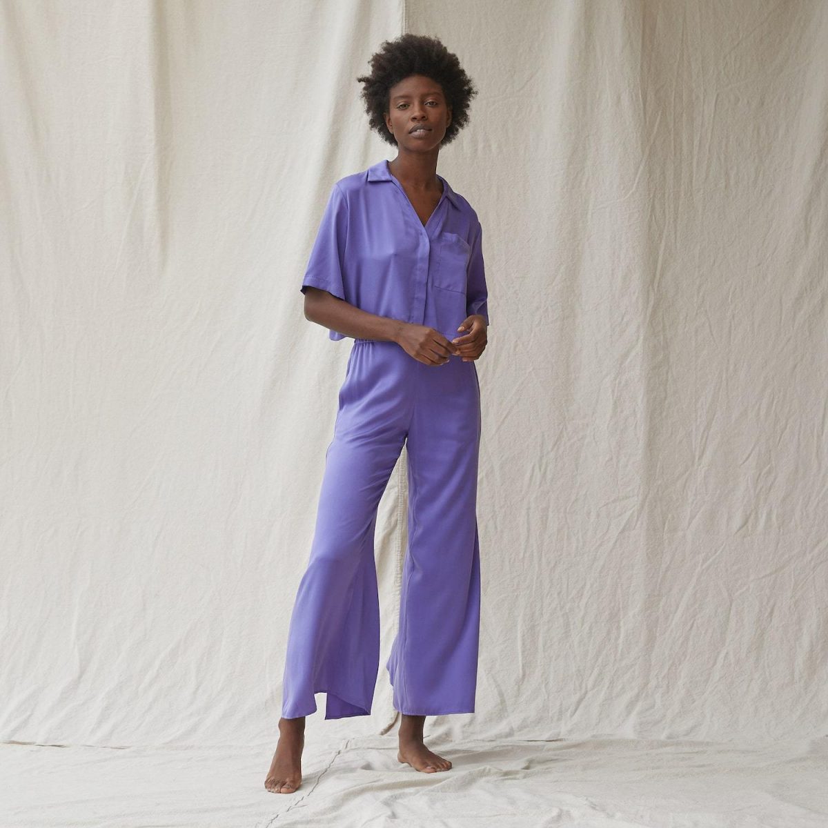 silk polo pajamas