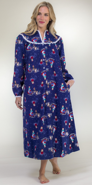 fleece pajama gown