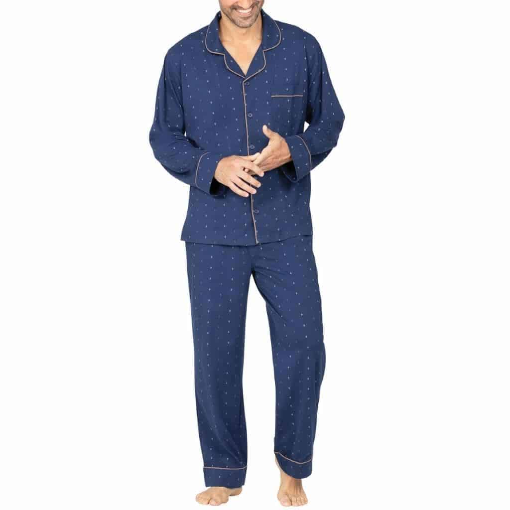 Music Notes Mens Pajamas Set, Pajamas Set Long Sleeve Sleepwear for  Women,Men